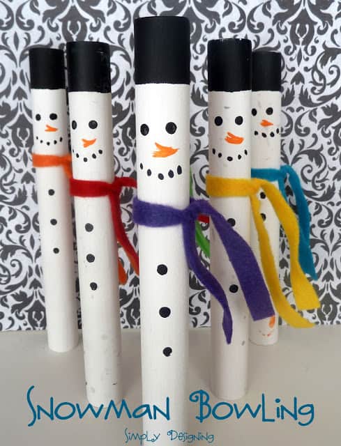Snowman Bowling 01a1 | DIY Snowman Bowling #HolidayHangout Video | 16 |