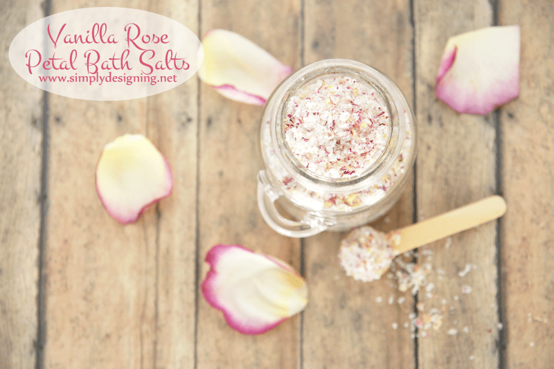 Vanilla Rose Petal Bath Salts