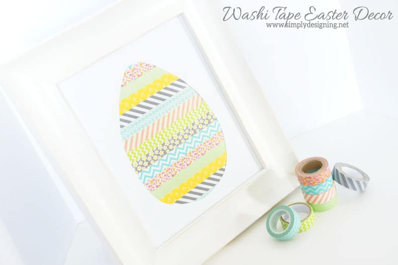 Washi+Tape+Easter+Decor1 | Washi Tape Easter Egg Decor | 38 | Christmas Tree String Art