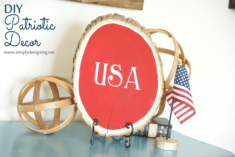 diy+patriotic+decor1 | Patriotic Tree Slice Decor + Giveaway | 17 | color blocked easter eggs