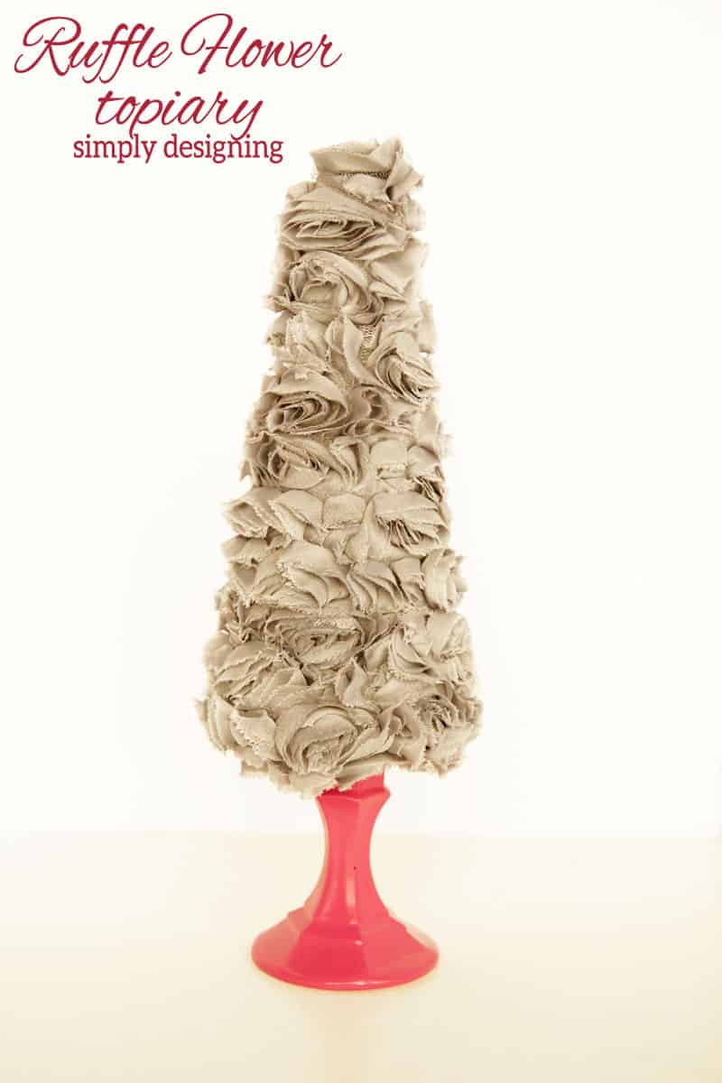 ruffle+flower+topiary1 | Ruffle Flower Spring Topiary | 22 | DIY 4x4 Wall Art