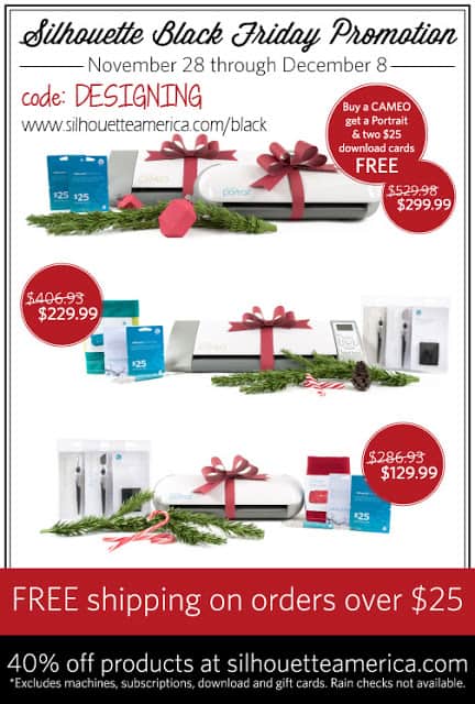 silhouette+black+friday+promotion1 | O Come Let Us Adore Him Christmas Board + the BIGGEST Silhouette Sale EVER! {Black Friday Promotion} | 4 |
