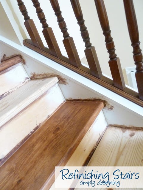 staining+stairs1 | Staircase Make-Over {Part 5}: this was our final attempt...no matter what! | 23 |