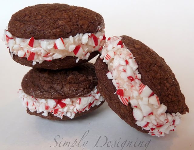 whoopie+pies+001 | Brownie Peppermint Whoopie Pies | 16 | Christmas Tree String Art