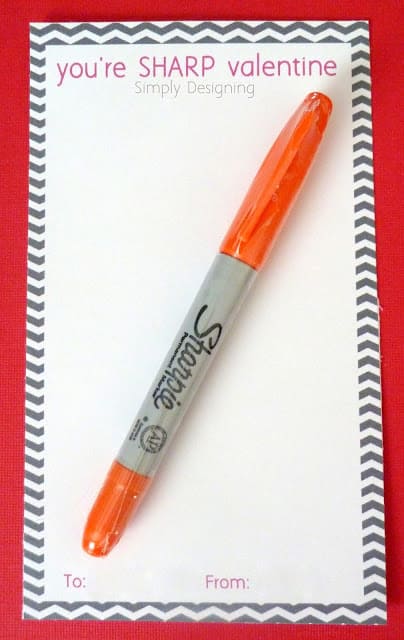 youre sharp valentine 01a1 | You're SHARP Valentine {Free Printable} | 2 |