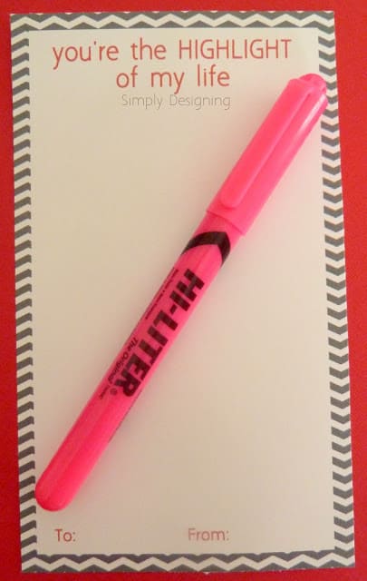 youre the highlight of my life valentine 011 | You're the HIGHLIGHT of My Life {Free Printable} | 4 |