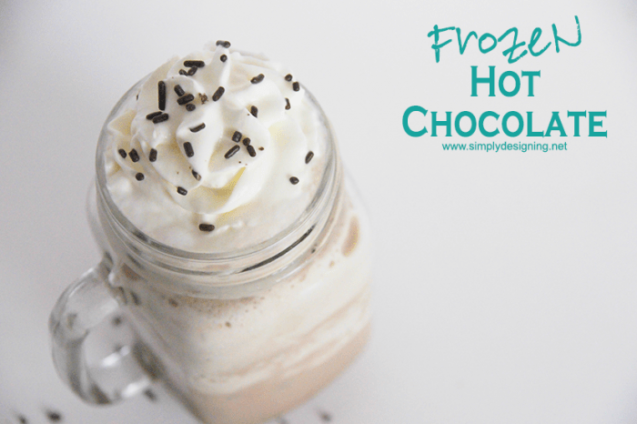 Caramel Apple Spice Cider 5 Frozen Hot Chocolate #hotcocoa #hotchocolate #drink #recipe