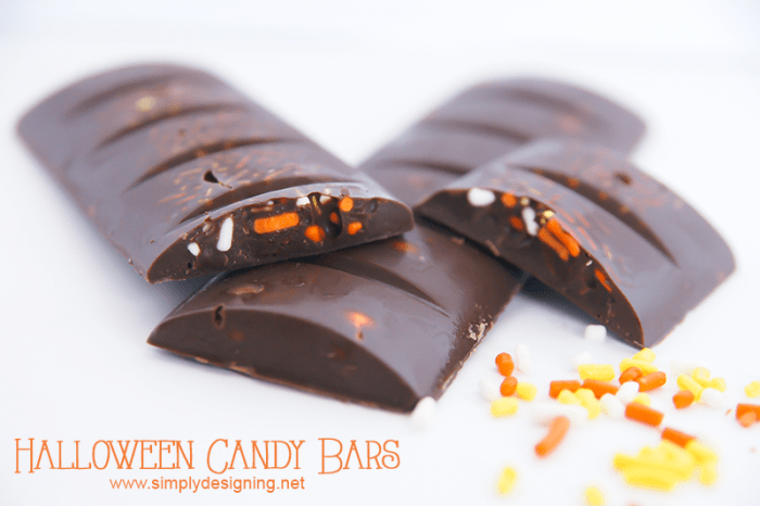 Halloween Candy Bar #halloween #candy #chocolate #fall #crafts