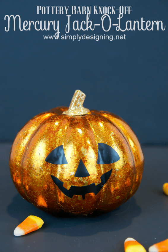 Mercury Pumpkin #halloween #crafts #pumpkin #pbknockoff #fall