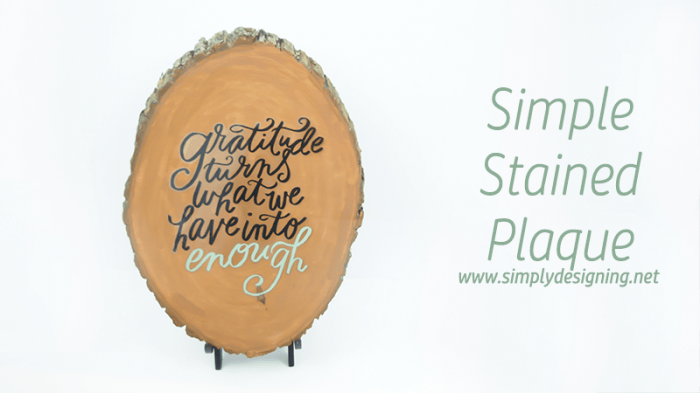 simple stained plaque | Simple Stained Plaque | 37 | 4th of July
