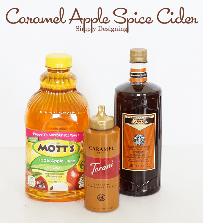 Caramel Apple Spice Cider 2 Ingredients for Caramel Apple Spice Cider #recipe #drinks #fall