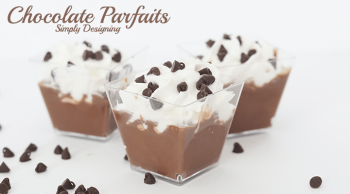 Chocolate Parfait Featured Image | Simple Chocolate Parfait Recipe | 31 | DIY Holiday Window Clings