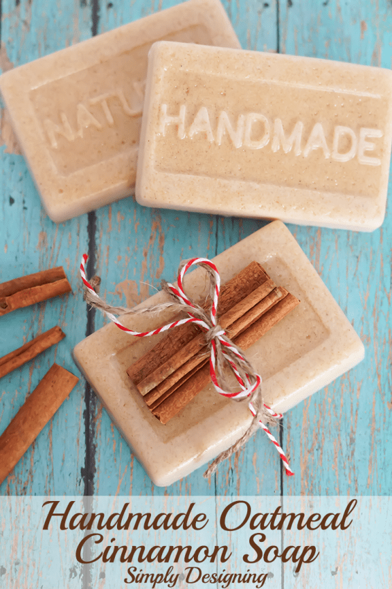 Here's how to make soap, it's really fun and easy. This recipe is made with Cinnamon and Oatmeal - perfect for the holidays - but you can substitute any scent you wish for the cinnamon to make it perfect for you.