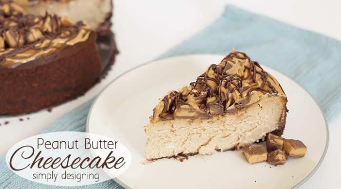 Chocolate Peanut Butter Cheesecake Featured Image | Peanut Butter Cheesecake Recipe | 4 | DIY Holiday Window Clings