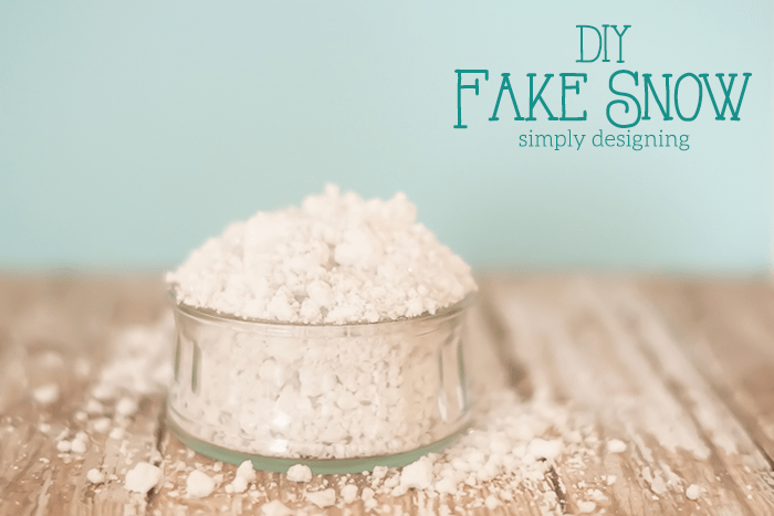 DIY Fake Snow