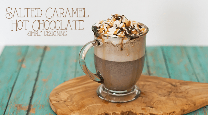 Salted Caramel Hot Chocolate Featured Image | The Best Salted Caramel Hot Chocolate | 17 | burlap banner
