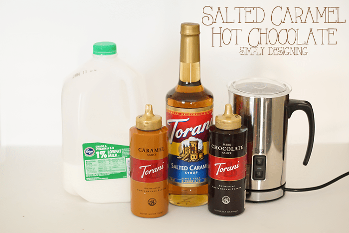 Salted Caramel Hot Chocolate Ingredients