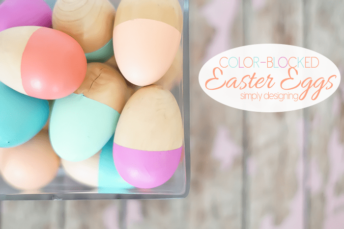 Color-Blocked Easter Eggs