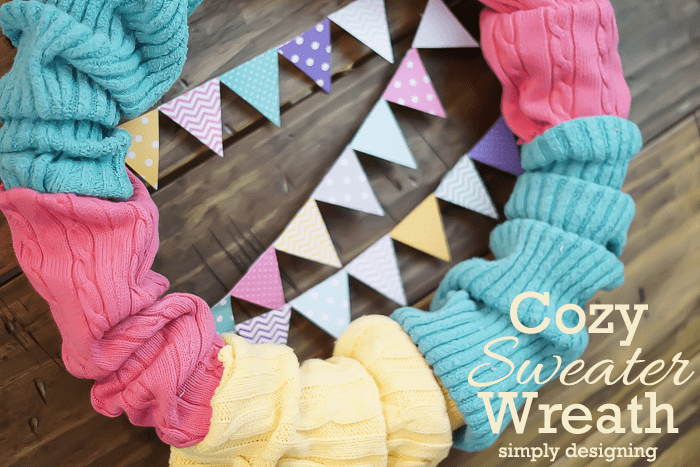 Cozy Sweater Wreath 2 Cozy Sweater Wreath