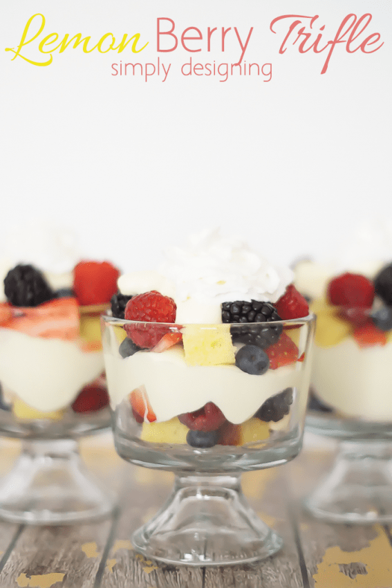 Lemon Berry Trifle - I love how fresh this trifle tastes