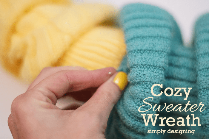 Cozy Sweater Wreath 6 Pin Sweater on Wreath