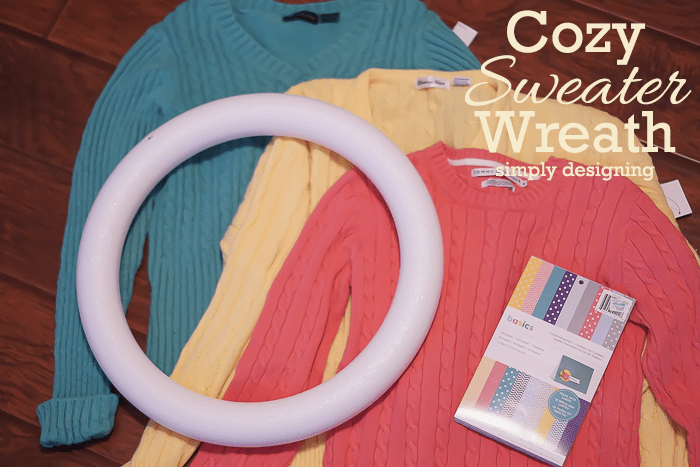 Cozy Sweater Wreath 3 Supplies