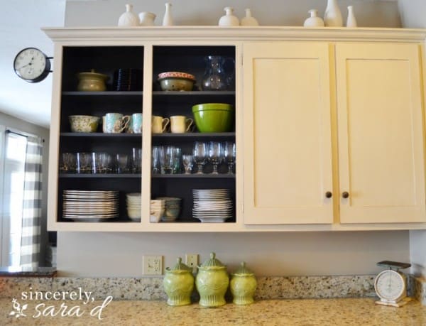 15 + DIY Kitchen Projects 8 remove cabinet doors