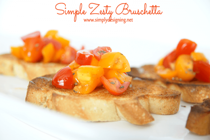 15 + DIY Kitchen Projects 20 simple zesty bruschetta DSC04844
