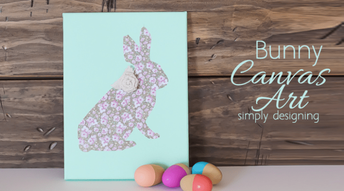 DIY Bunny Canvas Art Featured Image | DIY Bunny Canvas | 40 | DIY Christmas Ornaments