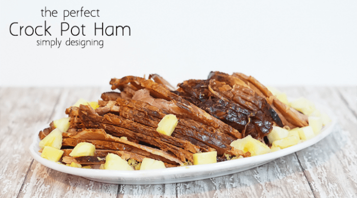 Crock Pot Ham Recipe featured image | The Perfect Crock Pot Ham Recipe | 30 | st patricks day print
