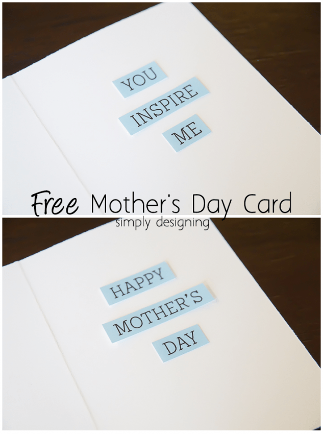 Free Mother's Day Card Printable inside