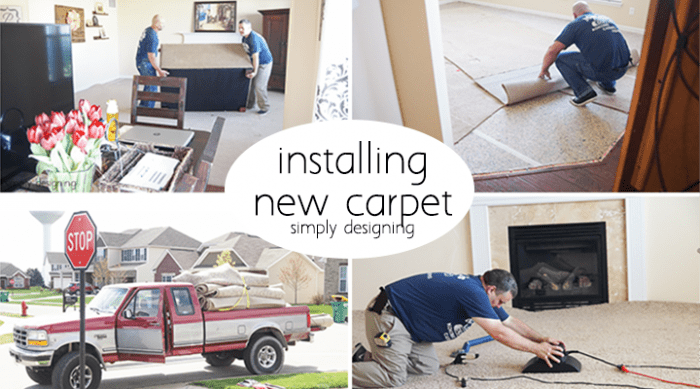 Installing New Carpet 