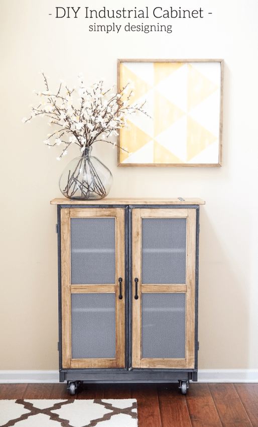 diy industrial cabinet hack