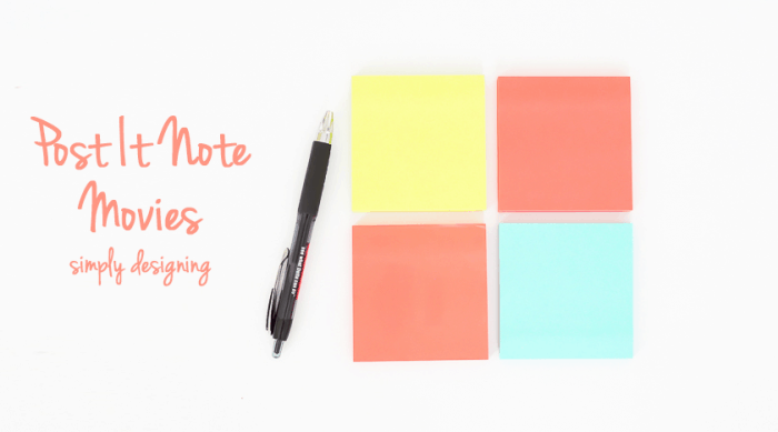 DIY Post It Note Movies