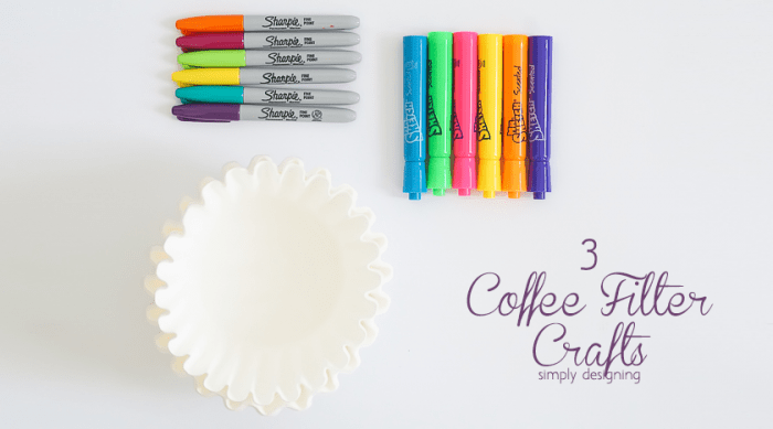 3 Coffee Filter Crafts