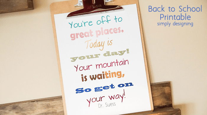 Back to School Printable Youre Off to Great Places Featured Image | Back to School Printable | "You're off to Great Places" | 12 | color blocked easter eggs