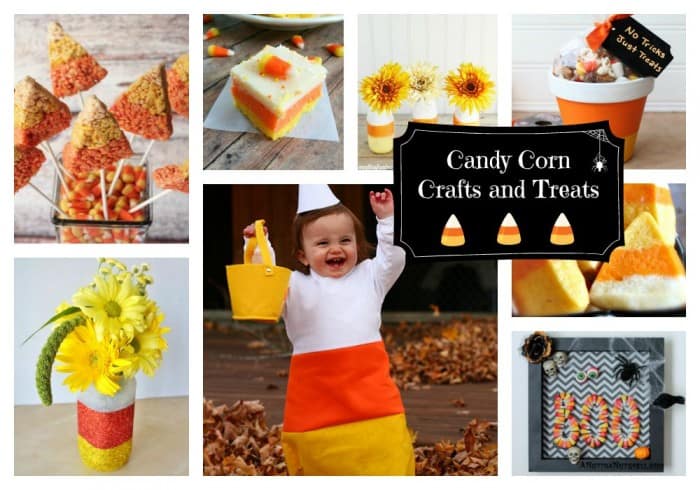 Candy Corn Round Up Featured | Candy Corn Craft and Treat Ideas | 31 | heart shaped hot cocoa on a stick
