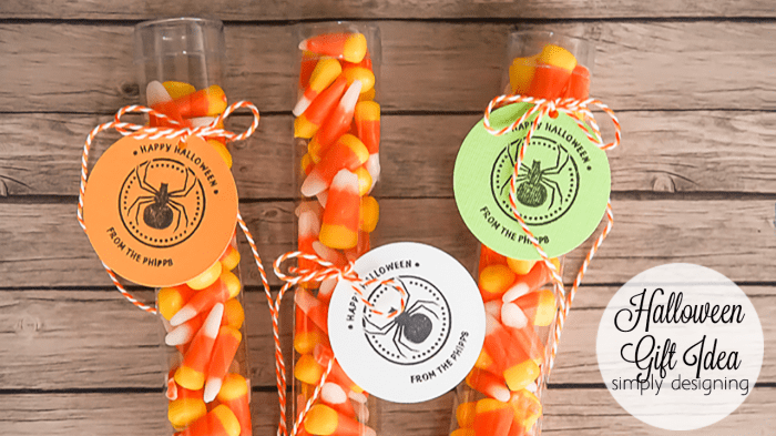 Candy Corn Halloween Treat Idea With Customized Tags Simply Designing With Ashley