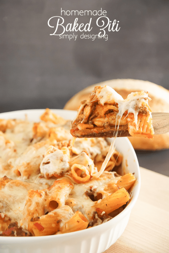 Homemade Baked Ziti Recipe