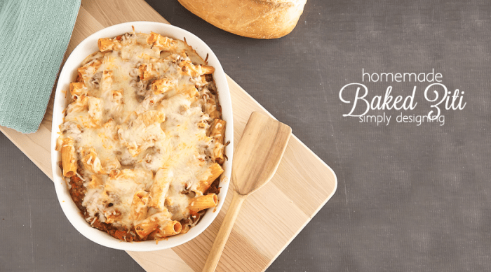 This is my favorite Baked Ziti Recipe featured image | Homemade Baked Ziti Recipe | 35 | amazon gift card giveaway
