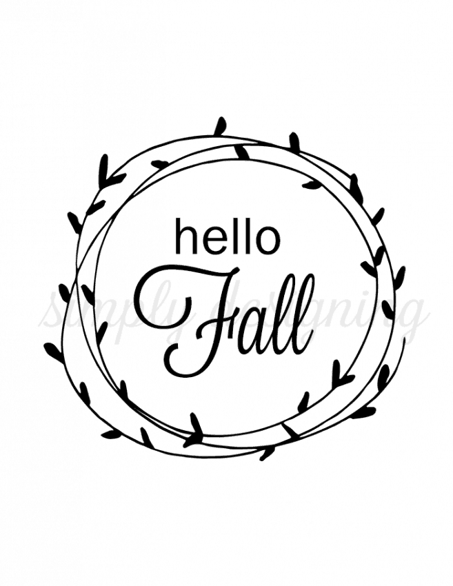 Hi there Slide Printable photograph about Printable Fall Pictures referred to as Good day Tumble Printable