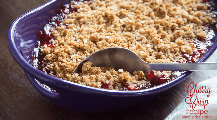 Cherry Crisp Recipe featured image | Simple Cherry Crisp Recipe | 12 |