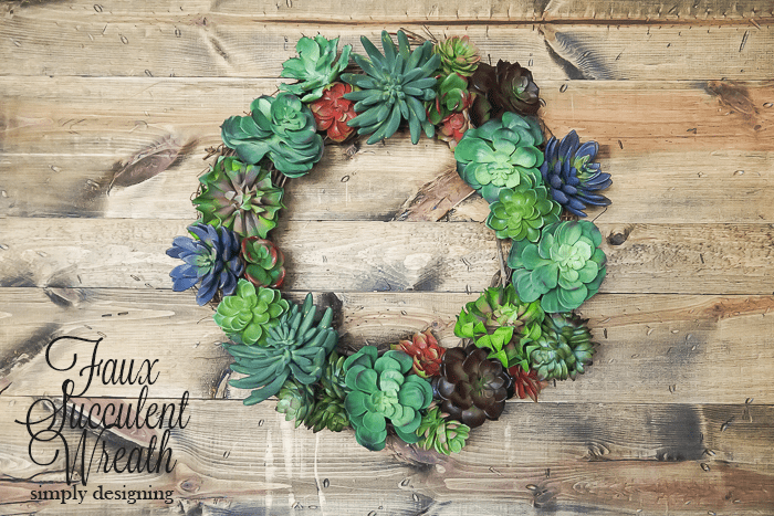Tribal Print Tins 9 How to make a Faux Succulent Wreath - Pottery Barn Knock Off