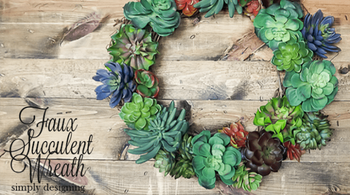 How to make a Faux Succulent Wreath featured image | Faux Succulent Wreath [Pottery Barn Knock-Off] | 8 | Cement Planter