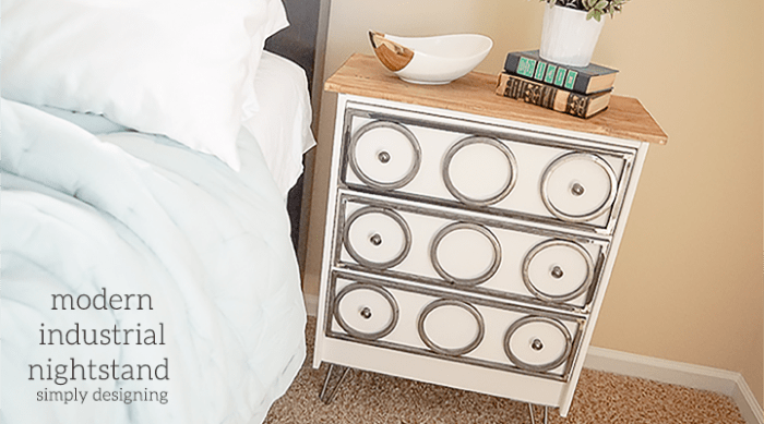 Modern Industrial Nightstand with Hairpin Legs featured image | Modern Industrial Nightstand [IKEA Rast Hack] | 28 | karate belt holder