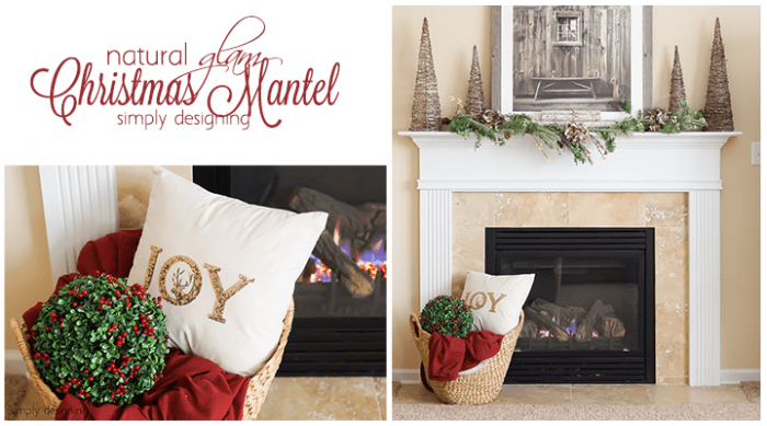 Natural Glam Christmas Mantel featured image | Natural Glam Christmas Mantel | 13 | amazon gift card giveaway