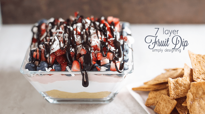 7 Layer Fruit Dip Recipe featured image | 7 Layer Fruit Dip Recipe | 11 | amazon gift card giveaway