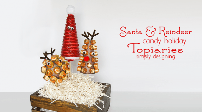 Santa and his Reindeer Candy Holiday Topiaries featured image | Santa and his Reindeer Candy Holiday Topiaries | 11 | heart shaped hot cocoa on a stick