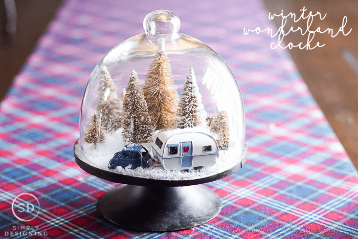 Easy DIY Winter Wonderland Cloche