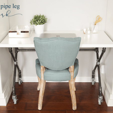 DIY Industrial Pipe Leg Desk